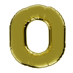 Gold Balloon Letter O