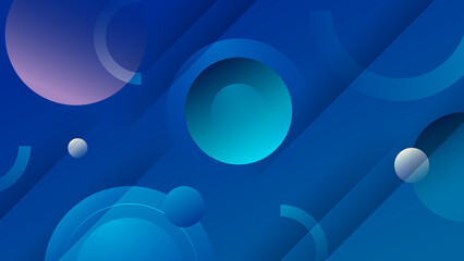 Abstract blue background. Vector abstract graphic design banner pattern presentation background web template.