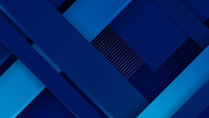 Obraz premium Abstract blue background. Vector abstract graphic design banner pattern presentation background web template.