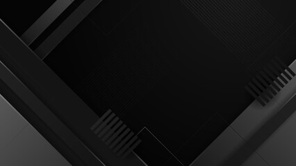 Abstract black background. Vector abstract graphic design banner pattern presentation background web template.