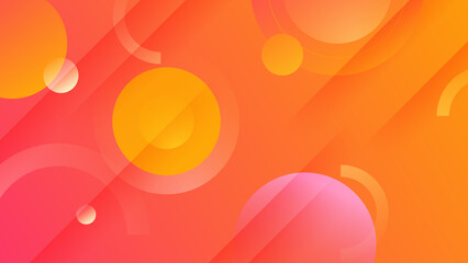 Abstract orange and pink background. Vector abstract graphic design banner pattern presentation background web template.