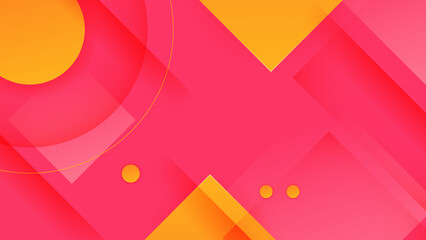 Abstract orange and pink background. Vector abstract graphic design banner pattern presentation background web template.