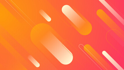Abstract orange and pink background. Vector abstract graphic design banner pattern presentation background web template.