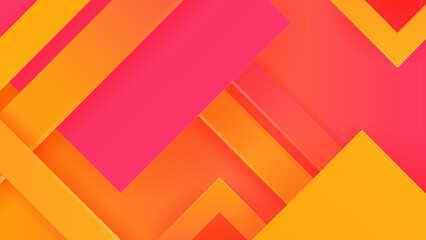 Abstract orange and pink background. Vector abstract graphic design banner pattern presentation background web template.