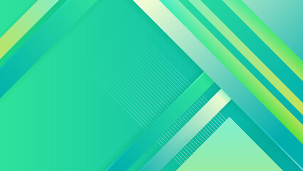 Abstract green technology background. Vector abstract graphic design banner pattern presentation background web template.