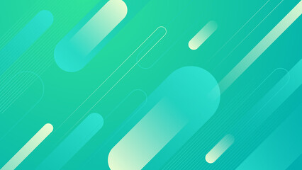 Abstract green technology background. Vector abstract graphic design banner pattern presentation background web template.