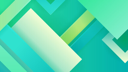 Fototapeta premium Abstract green technology background. Vector abstract graphic design banner pattern presentation background web template.