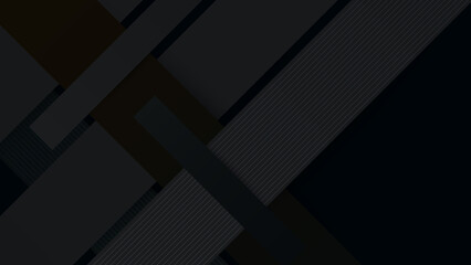 Fototapeta premium Abstract black background. Vector abstract graphic design banner pattern presentation background web template.