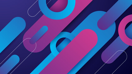 Abstract purple violet and blue technology background. Vector abstract graphic design banner pattern presentation background web template.