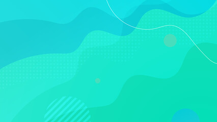 Abstract green technology background. Vector abstract graphic design banner pattern presentation background web template.