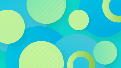 Abstract green technology background. Vector abstract graphic design banner pattern presentation background web template.