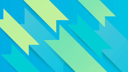 Abstract green technology background. Vector abstract graphic design banner pattern presentation background web template.