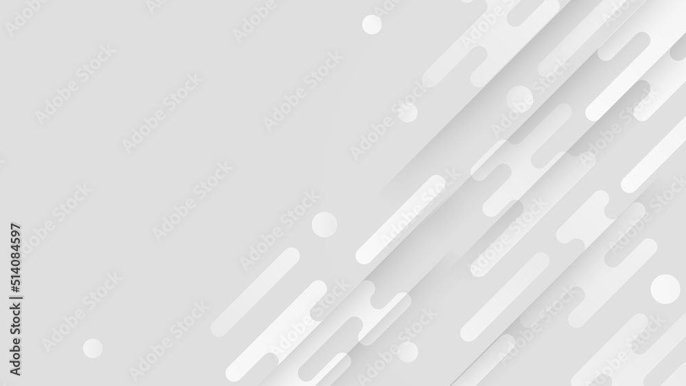 Wall mural abstract white gray background. vector abstract graphic design banner pattern presentation backgroun