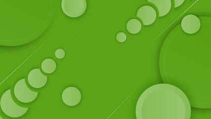Abstract green technology background. Vector abstract graphic design banner pattern presentation background web template.