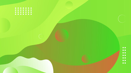 Abstract green background. Vector abstract graphic design banner pattern presentation background web template.