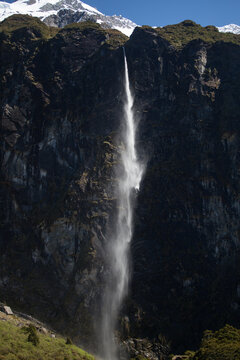 waterfall in the mountains