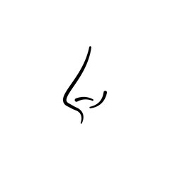 nose icon vector design templates