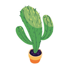 potted cactus icon