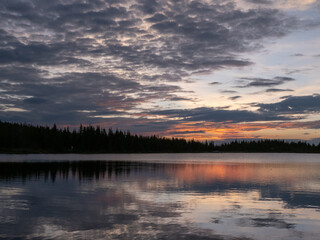 Sunrise over Brainerd Lake