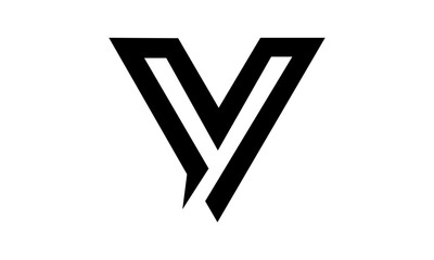 V&Y unique letter logo