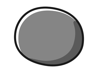 Obraz premium 丸い顔のキャラクターのイラスト