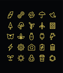 Highly utilized simple line yellow icon 
