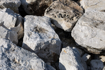 close up detail of rock surface for texture creation purposes