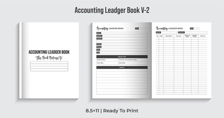 Accounting Ledger Logbook, Accounting Record Book