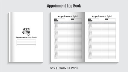 Appointment Log Book. Appointment Note Book. Log Book Planner