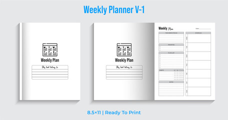Editable Weekly Planner, 2023 Calendar Agenda Planner 2023 | Weekly Schedule 2023