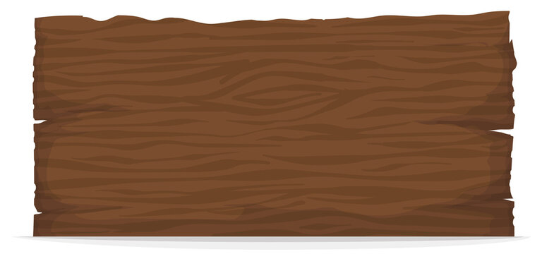 Template with rustic wooden sign over white background, Vector illustration