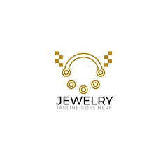 sticky jewelry logo vector, flat suitable for beauty companies,