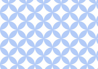 七宝模様(水色)