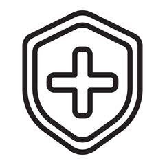 Obraz premium medical insurance line icon
