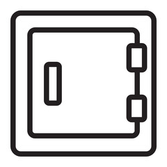 safebox line icon