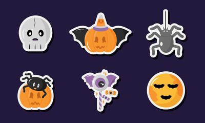 Pumpkin Hunt of Halloween Sticker Set