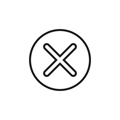 Fototapeta premium Remove icon, flat design style