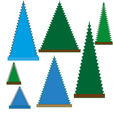 Christmas tree cones. Design element. Party decoration. Vector illustration. stock image. 