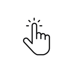 Hand cursor icon. cursor icon vector click hand cursor icon
