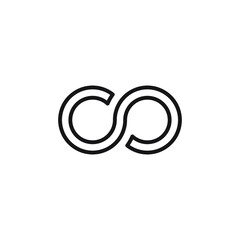 Infinity symbol icon vector illustration. infinity icon, infinity symbol