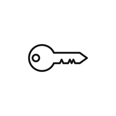 Key icon vector on a white background