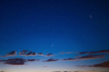 Obraz na płótnie Canvas Comet Shooting Star