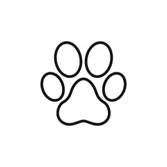 Animal feet. fang footprints. Dog footprints. dog paw. cat trail. footprints of a tiger or a lion. Vector illustration