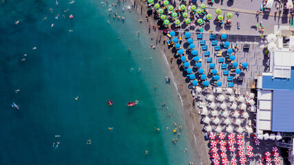 Aerial view of Amalfi Coast, Naples, Italy