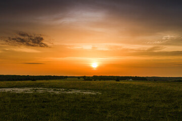 Fototapeta na wymiar Dusky sunset