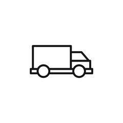 Simple truck icon illustration. truck icon
