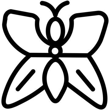 Butterfly Fafanto Roselution Tenderness Line Icon