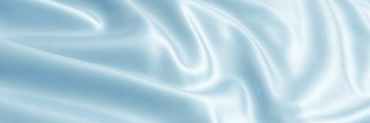 3D rendered abstract wave background. Blue ripples.