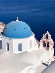 church in island santorini