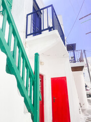 stairs to the house in greece
